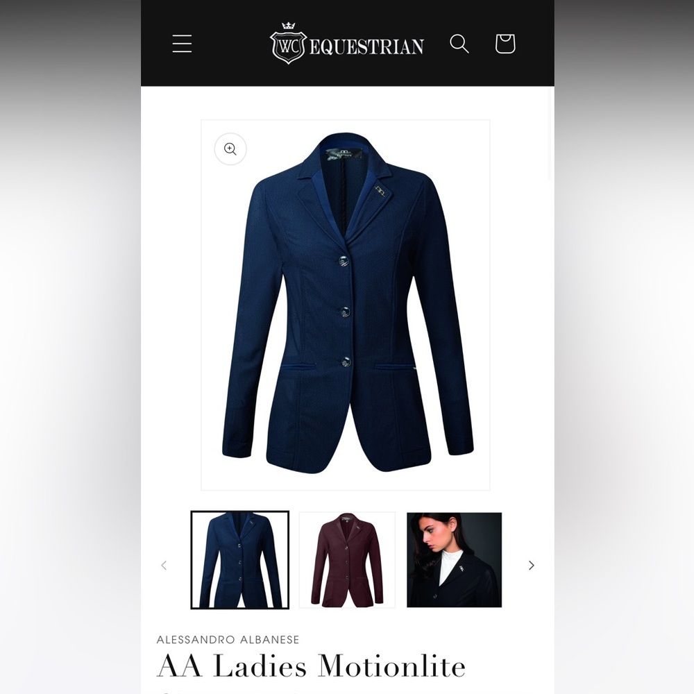 Alessandro Albanese Ladies Show Jacket in Navy
